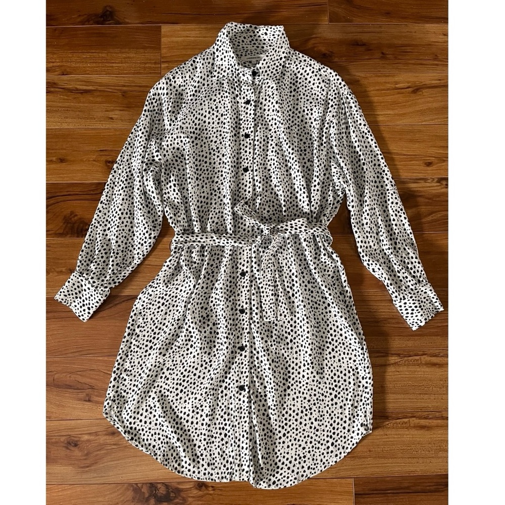 Emerson Fry Cheetah Shirt Dress Medium - Picture 3 of 16